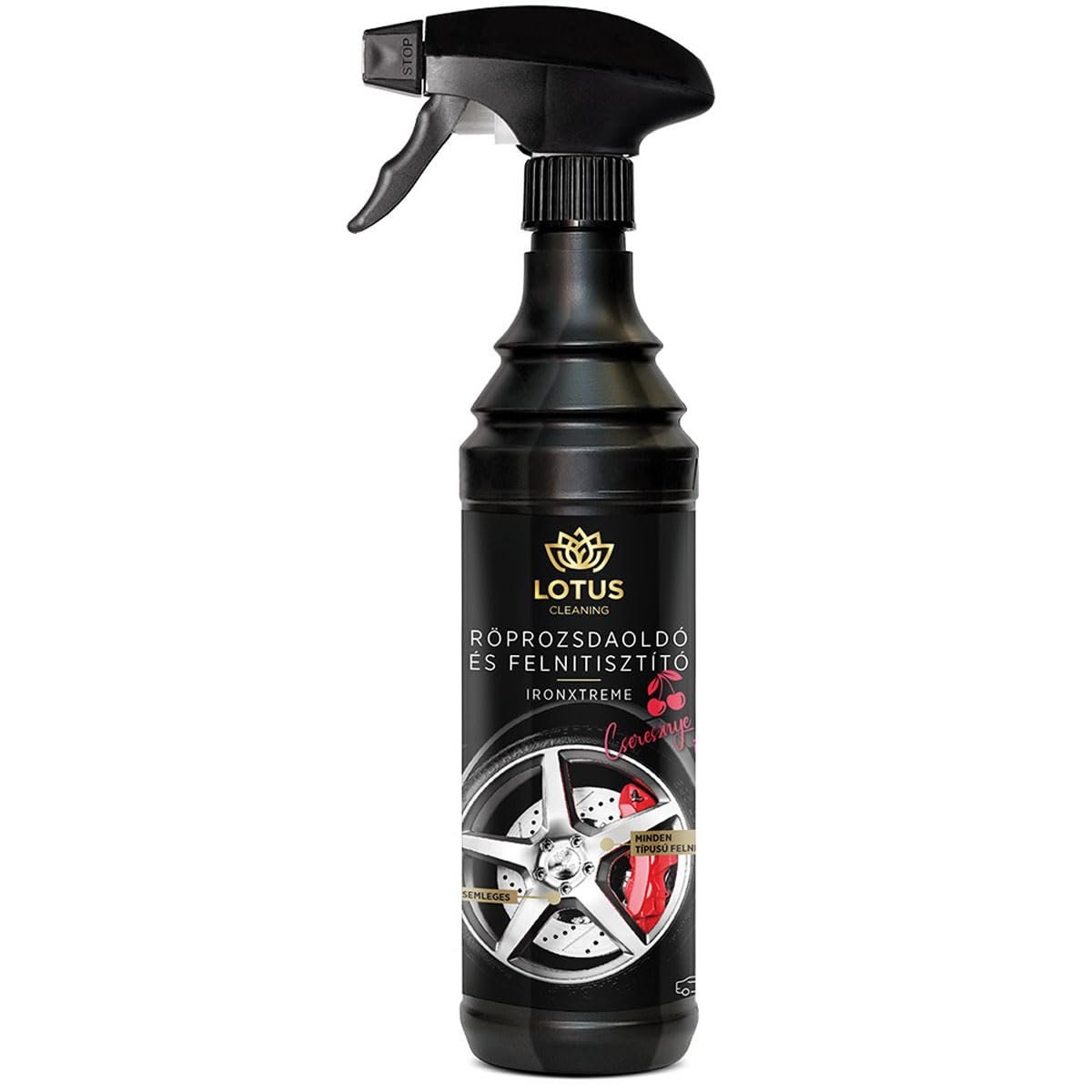Lotus IronXtreme Felgenreiniger 600ml – Starker pH-neutraler Flugrostentferner, Effektiver Bremsstaub- und Metallpartikelreiniger, Für Alle Felgenarten, Kirschduft Lotus IronXtreme Felgenreiniger 600ml – Starker pH-neutraler Flugrostentferner, Effektiver Bremsstaub- und Metallpartikelreiniger, Für Alle Felgenarten, Kirschduft von LOTUS Cleaning