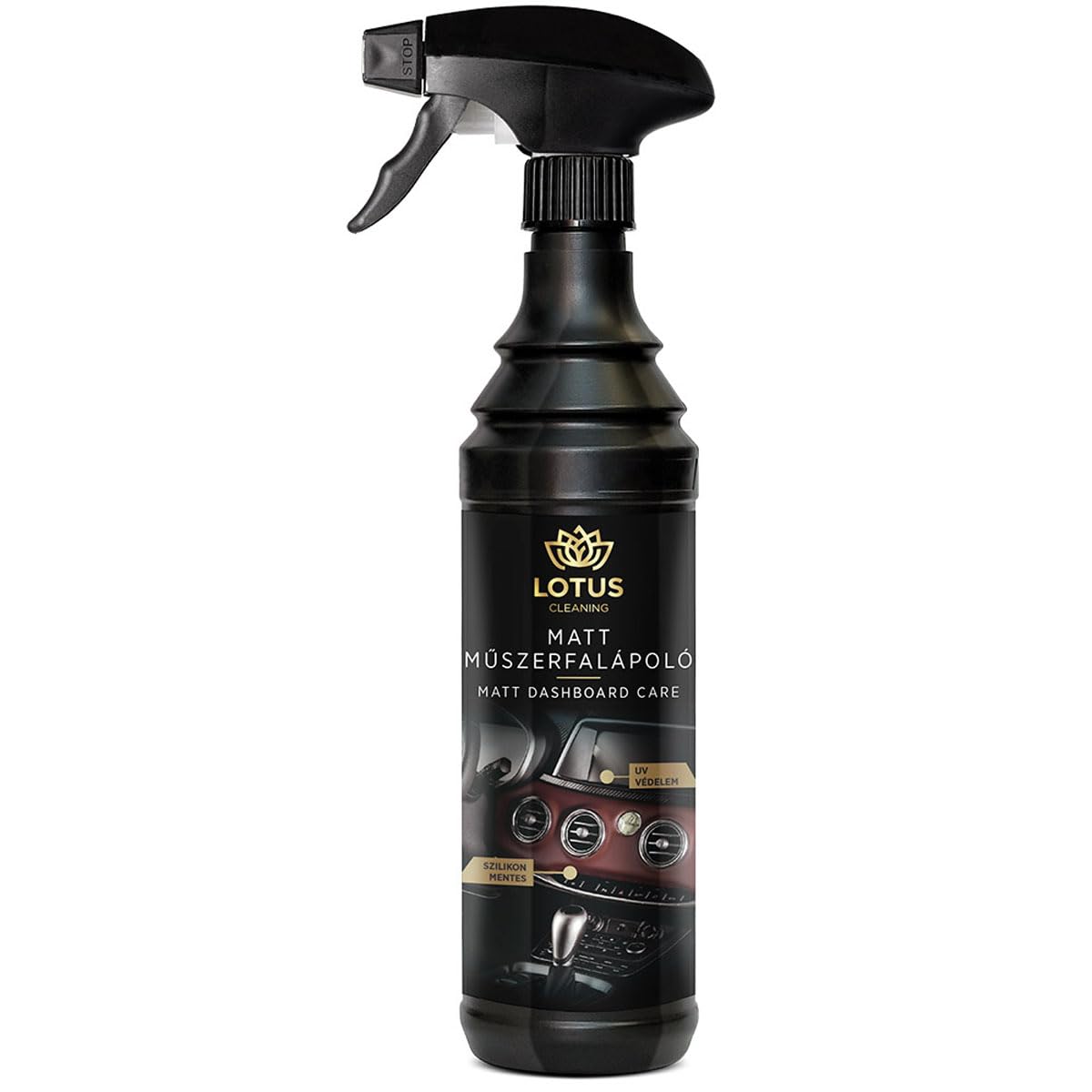 Lotus Matte Armaturenbrettpflege 600ml – Mattes Finish, UV-Schutz, lang anhaltende Pflege, antistatisch, silikonfrei, einfach anzuwenden, Citrusduft, ideal für alle Kunststoffoberflächen im Auto Lotus Matte Armaturenbrettpflege 600ml – Mattes Finish, UV-Schutz, lang anhaltende Pflege, antistatisch, silikonfrei, einfach anzuwenden, Citrusduft, ideal für alle Kunststoffoberflächen im Auto von LOTUS Cleaning