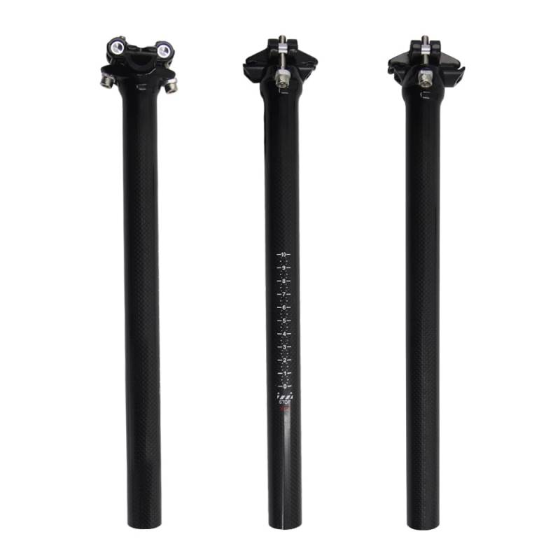 RXL SL mtb sattelrohr carbon 3k fahrrad sattelstütze schwarz rennrad sattelstange carbon sattelstütze 27.2 400mm carbon schwarz 3K glänzend 27,2 400 carbon sattelstütze light von LOVEJIA