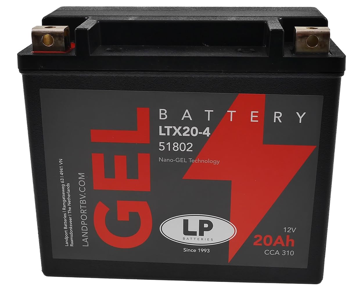LANDPORT Batterie 12V 18Ah MG LTX20-4 kompatibel für HD Heritage Softail Classic,XR 1200 X LD6, Ducati Paso 906, Moto Guzzi California LANDPORT Batterie 12V 18Ah MG LTX20-4 kompatibel für HD Heritage Softail Classic,XR 1200 X LD6, Ducati Paso 906, Moto Guzzi California von LP BATTERIES