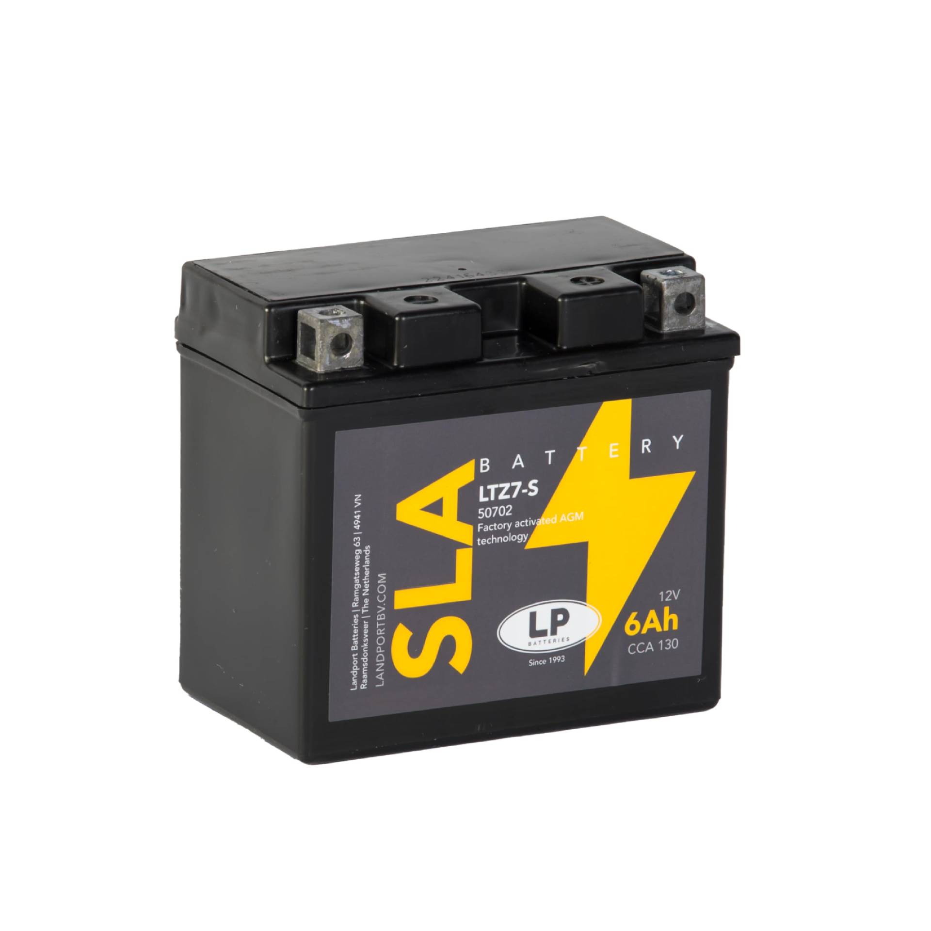 LANDPORT Batterie 12V 6Ah LTZ7-S SLA kompatibel für AJP PR5 250 Enduro Aprilia Aprilia AF1, SR 50, Baotian BT49QT, Beta RR 125, 300, Gas Gas EC 250 Racing von LP BATTERIES