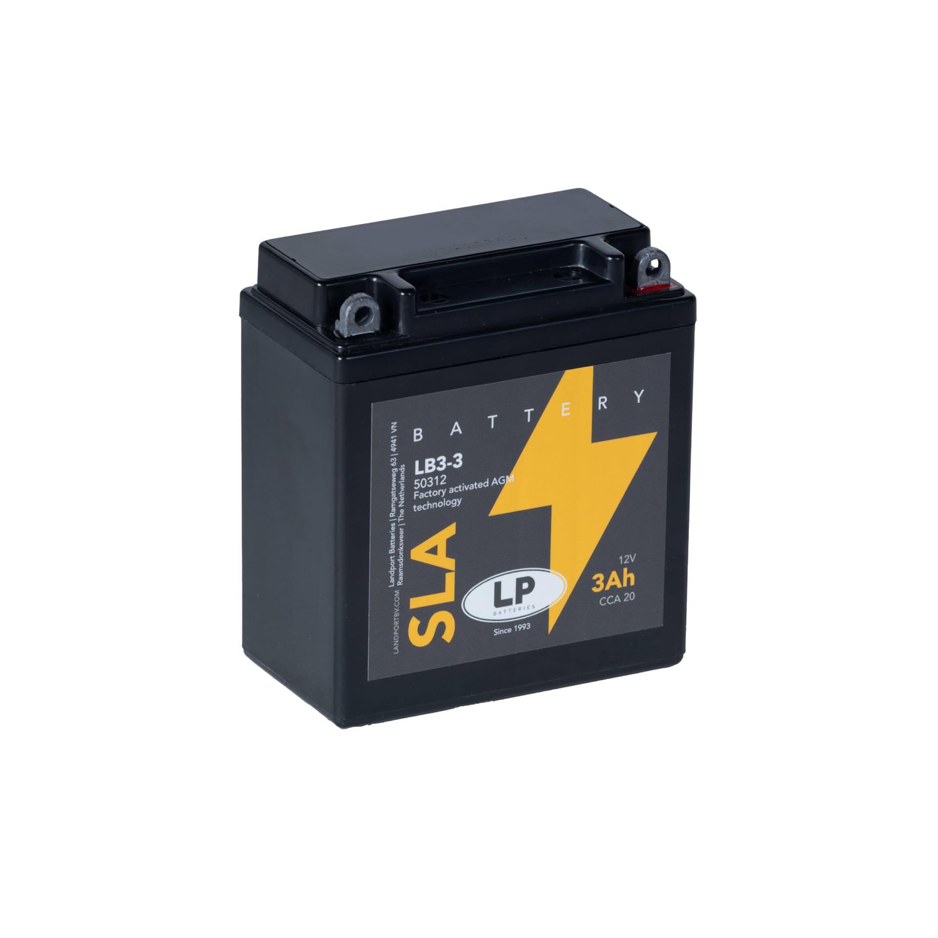 LANDPORT Batterie LB3-3 12V 3Ah, 98x56x110mm kompatibel für Simson Star 25 50 80, Honda Lead 125, SH Scoopy, Suzuki DR 600 650, Yamaha TZR 125, XT, YBR LANDPORT Batterie LB3-3 12V 3Ah, 98x56x110mm kompatibel für Simson Star 25 50 80, Honda Lead 125, SH Scoopy, Suzuki DR 600 650, Yamaha TZR 125, XT, YBR von LP BATTERIES