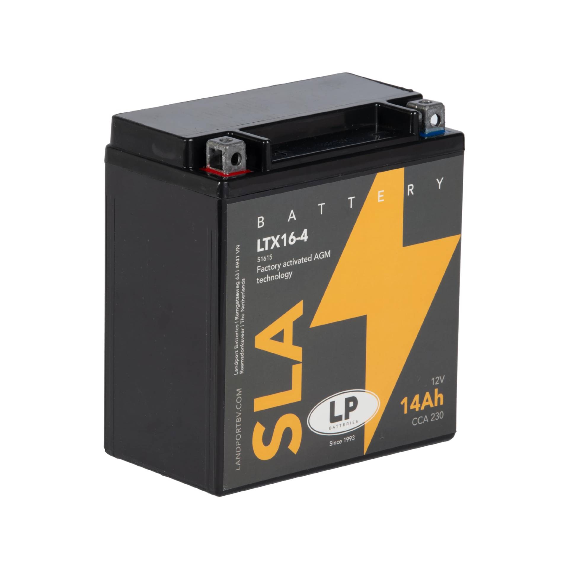 LANDPORT Batterie LTX16-4 12V 14Ah kompatibel für Aprilia RSV 1000, BMW K 1200, R1200 GS, Honda ST, VT, XL, Suzuki DR, GSX, SV, Yamaha FJ, XJR LANDPORT Batterie LTX16-4 12V 14Ah kompatibel für Aprilia RSV 1000, BMW K 1200, R1200 GS, Honda ST, VT, XL, Suzuki DR, GSX, SV, Yamaha FJ, XJR von LP BATTERIES