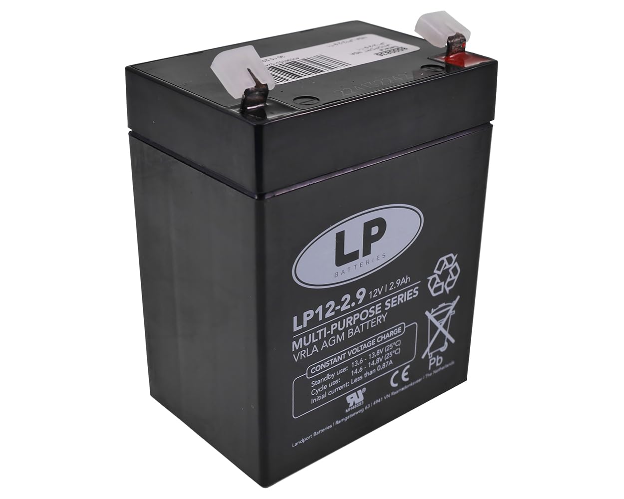 LANDPORT Batterie NSA 12-2.9 T1 12V 2,9Ah 79x56x99mm Universal kompatibel für Sicherheitssysteme, Rolladenantriebe, Dachrollo Antrieb, Heim & Haus von LP BATTERIES