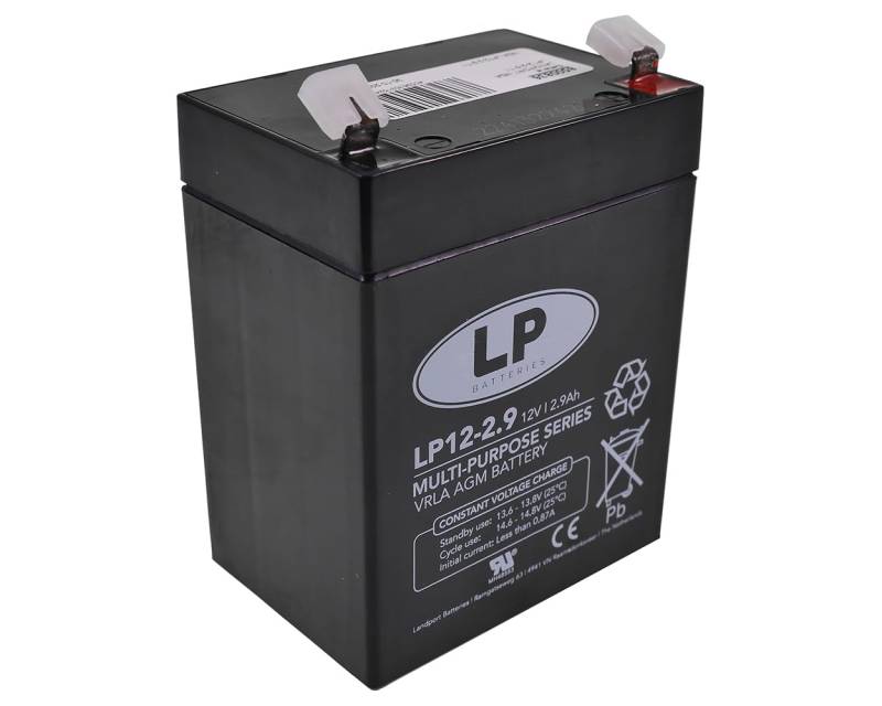 LANDPORT Batterie NSA 12-2.9 T1 12V 2,9Ah 79x56x99mm Universal kompatibel für Sicherheitssysteme, Rolladenantriebe, Dachrollo Antrieb, Heim & Haus von LP BATTERIES