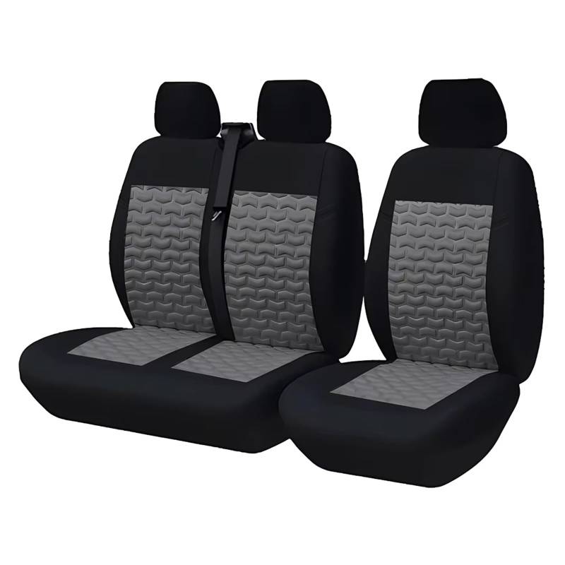 Autositzbezug 2+1 Van Truck Sitzbezüge Für Peugeot Für Boxer Für 250 Rutschfester Und Stabiler Autositzschutz Für Den Innenraum Sitzschoner Auto(Type F) von LPAKMGAGEL