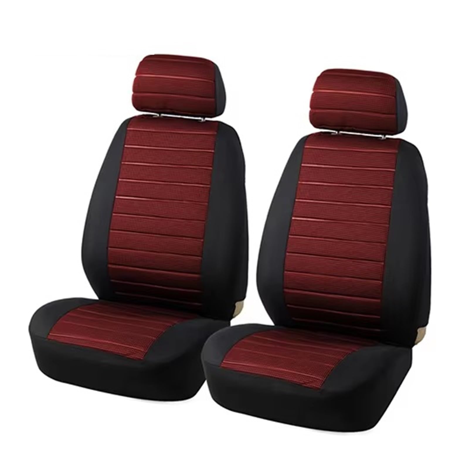 Autositzbezug 2-teilige Autositzbezüge, Airbag-kompatibel, Geeignet Für Die Meisten Autos, Getrenntes Autositz-Innenzubehör Sitzschoner Auto(RED) von LPAKMGAGEL