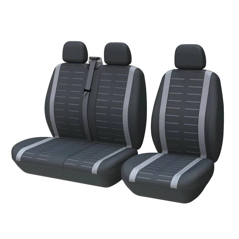 Autositzbezug 3D-Streifen-Sitzbezüge, Autositzschutz, Innendekoration, Sitzbezüge Für Einzelfahrer-Sitzbezug Sitzschoner Auto(Grey) von LPAKMGAGEL