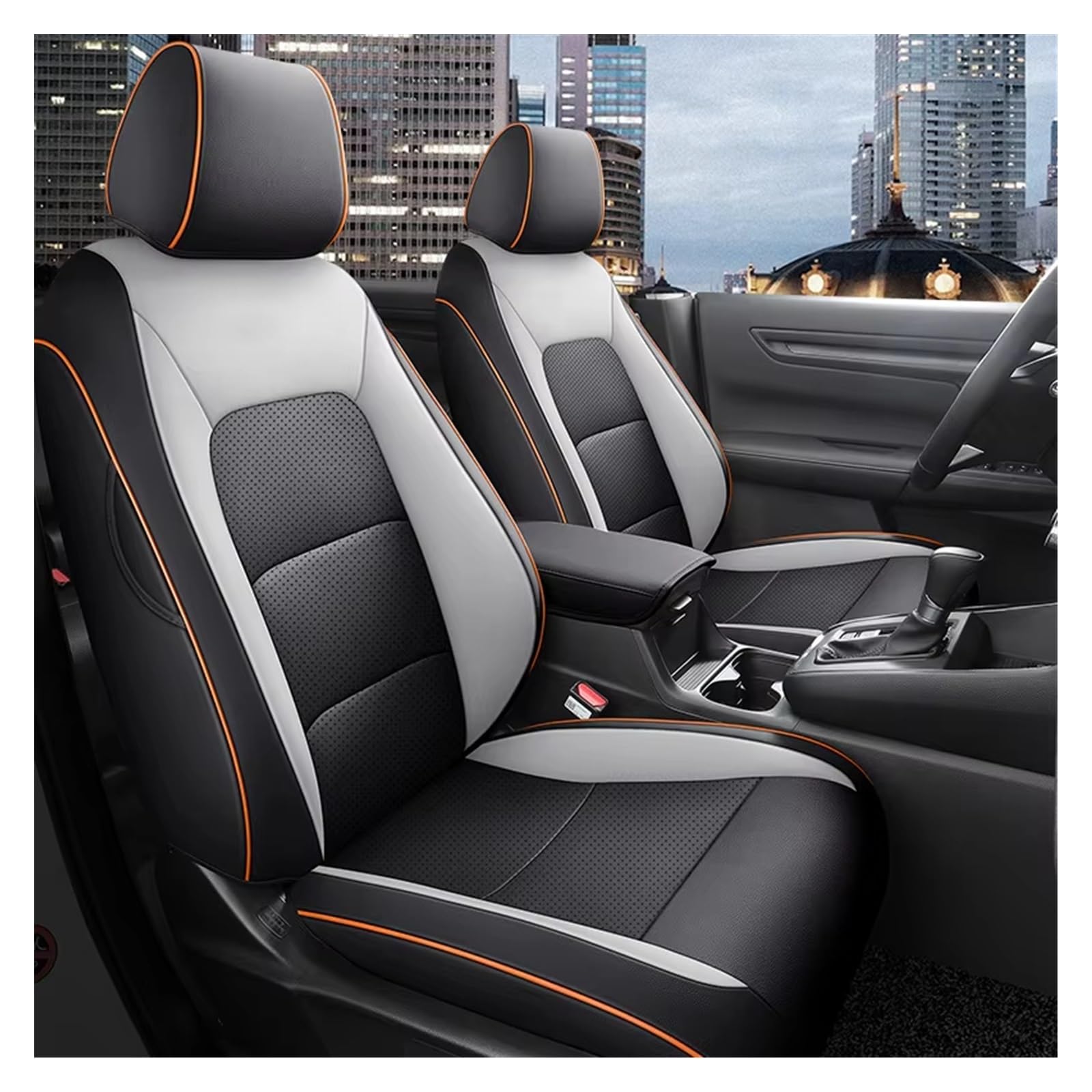 Autositzbezug Auto Spezielle Sitz Abdeckung 5 Sitz Für CRV 2023 2024 wasserdichte Leder Kissen Auto Sitzbezüge Innen Zubehör Sitzschoner Auto(Coffee) von LPAKMGAGEL