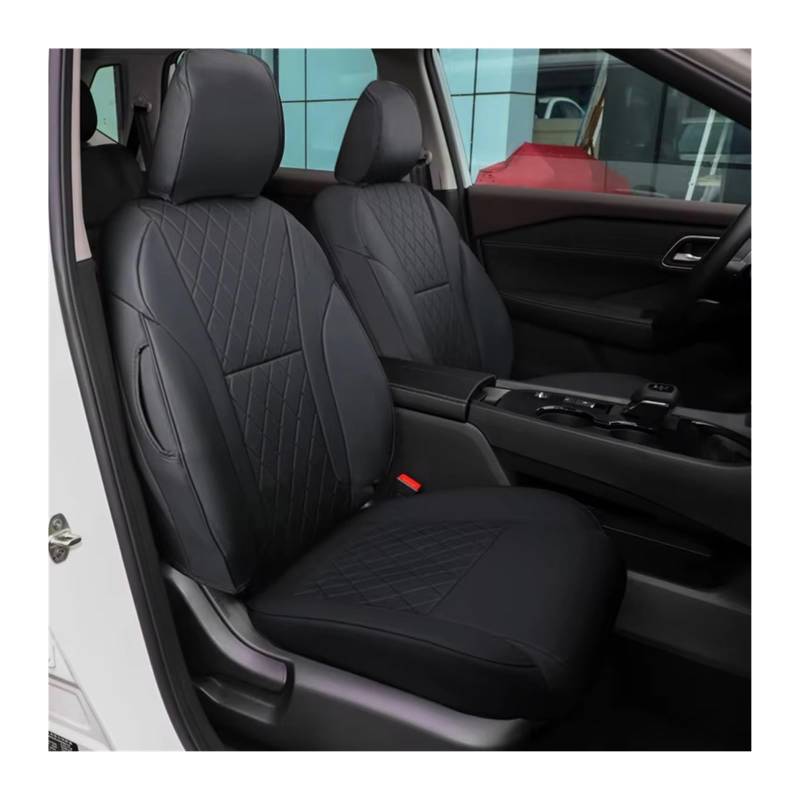 Autositzbezug Auto Voll Umgebende Sitzkissen Abdeckung Für Nissan Für X-Trail 2021-2025 Leder ProtectiveWaterproof Zubehör Sitzschoner Auto(Red) von LPAKMGAGEL
