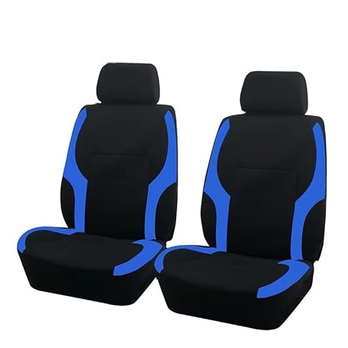 Autositzbezug Autositzbezüge, Sportliches Design, Passend Für Die Meisten Autos, Vierjahreszeiten-Sitzbezug Für Autozubehör, Innenausstattung Sitzschoner Auto(Blue 2 Front seat) von LPAKMGAGEL