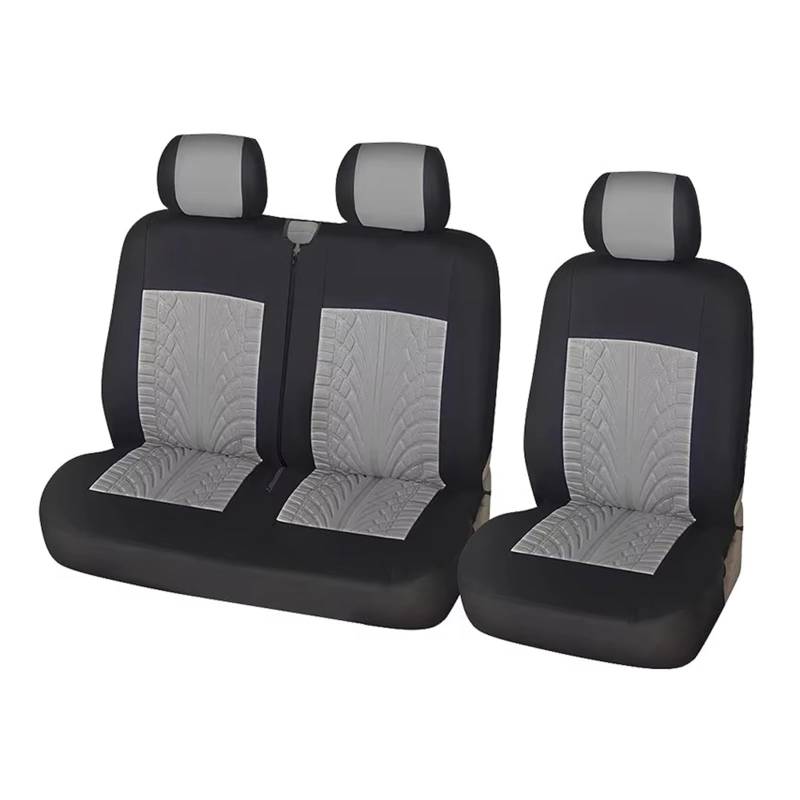 Autositzbezug Autositzbezüge Anti-Falten- Und Anti-Verformungs-Sitzbezüge Autoinnenraum Geeignet Für Die Meisten Autos Sitzschoner Auto(Gray-3pcs) von LPAKMGAGEL