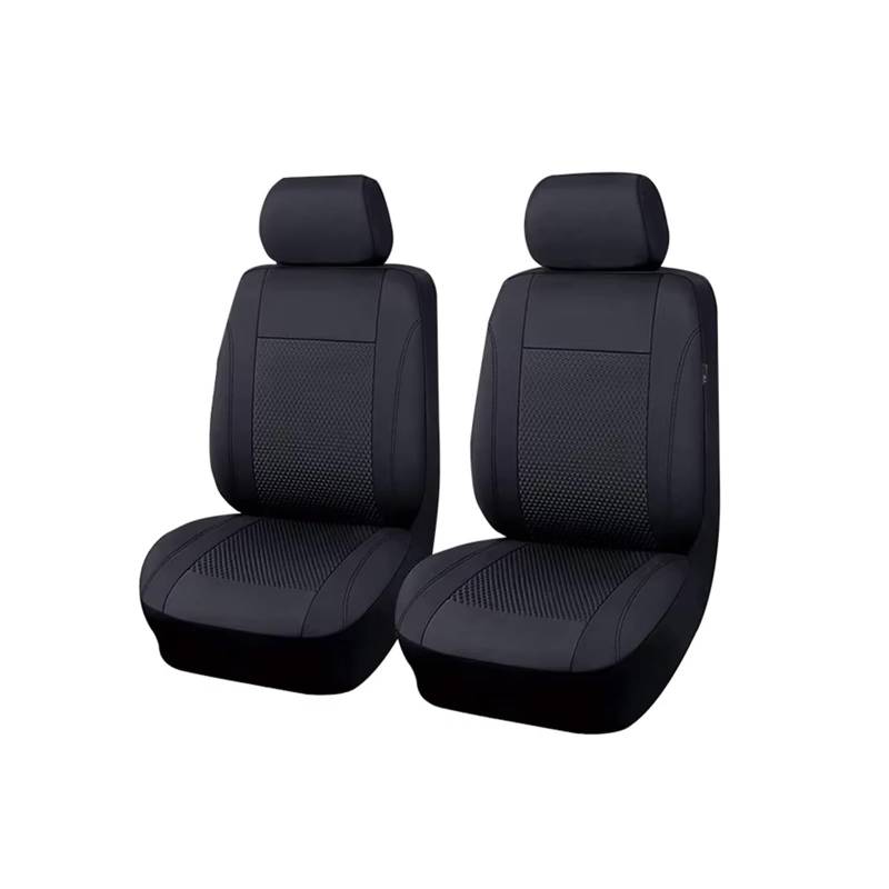Autositzbezug Autositzbezüge Aus Schwarzem Mesh-Stoff, Komplettes Set, Passend Für Die Meisten Autos, Mit Reißverschluss, Airbag-kompatibler Innenausstattung Sitzschoner Auto(4pcs) von LPAKMGAGEL