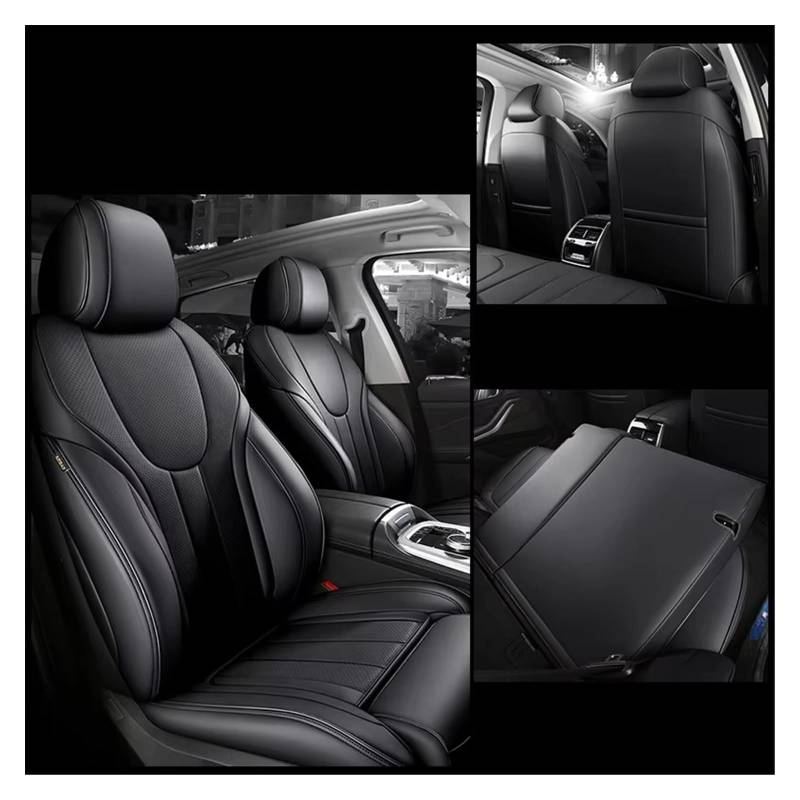 Autositzbezug Autositzbezüge Für Benz Für W205 Für W203, Atmungsaktives Und Verschleißfestes Auto-Kissenzubehör Sitzschoner Auto(Black) von LPAKMGAGEL