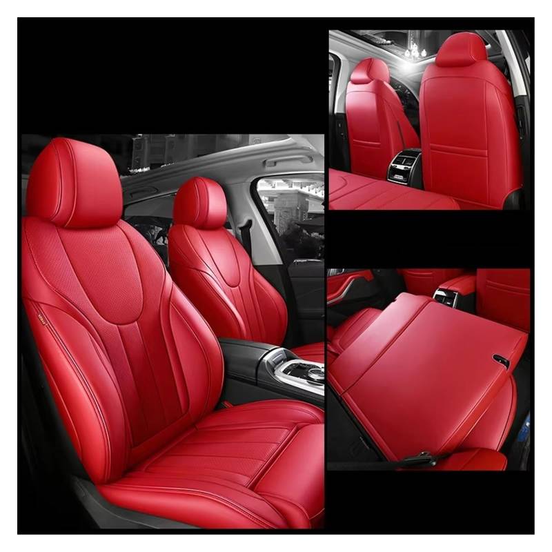 Autositzbezug Autositzbezüge Für Benz Für W205 Für W203, Atmungsaktives Und Verschleißfestes Auto-Kissenzubehör Sitzschoner Auto(Red) von LPAKMGAGEL
