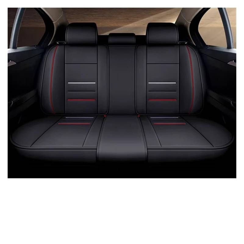Autositzbezug Autositzbezüge Für Die Meisten Autos, Kratz- Und Staubabweisendes Auto-Innenzubehör Sitzschoner Auto(Rear Seats-Red) von LPAKMGAGEL