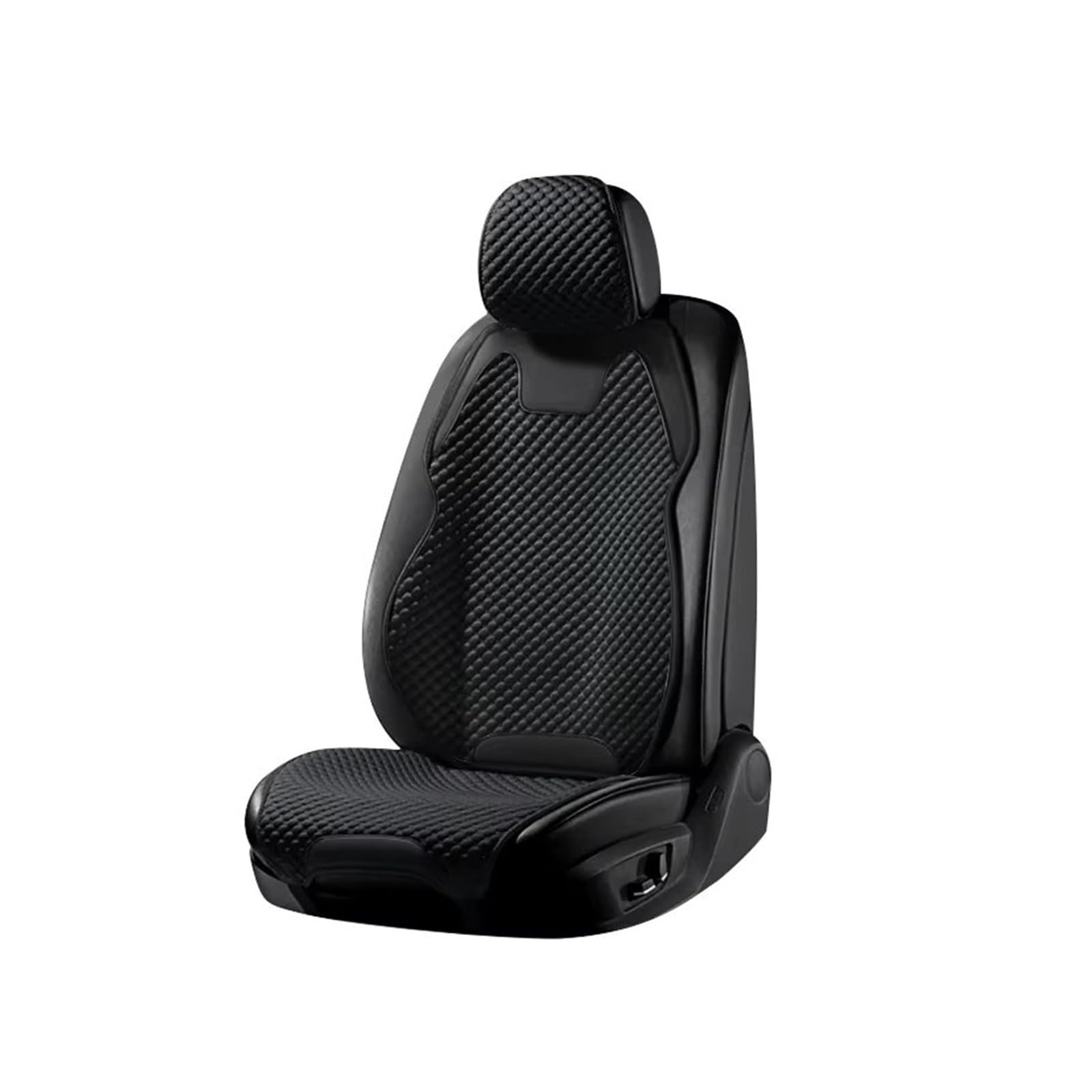 Autositzbezug Autositzbezüge Für Four Seasons, Ultradünner, Kühler, Atmungsaktiver Sitzbezug, Autositzschutz Für Den Innenraum Sitzschoner Auto(Black1pc) von LPAKMGAGEL