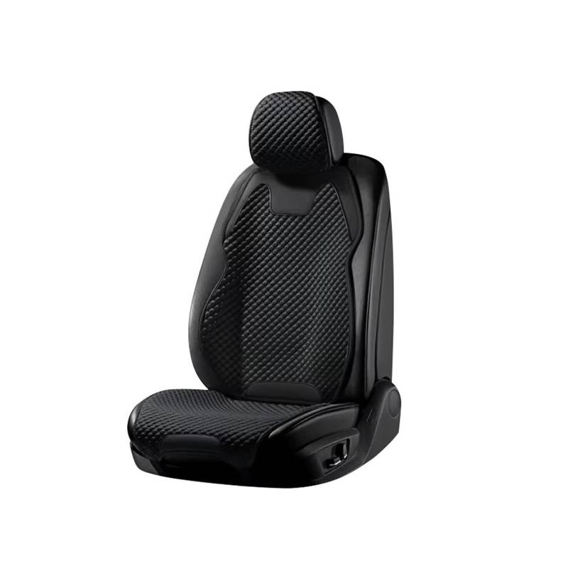 Autositzbezug Autositzbezüge Für Four Seasons, Ultradünner, Kühler, Atmungsaktiver Sitzbezug, Autositzschutz Für Den Innenraum Sitzschoner Auto(Black1pc) von LPAKMGAGEL