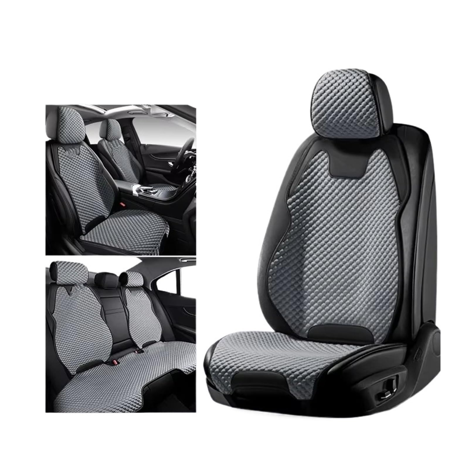 Autositzbezug Autositzbezüge Für Four Seasons, Ultradünner, Kühler, Atmungsaktiver Sitzbezug, Autositzschutz Für Den Innenraum Sitzschoner Auto(GRAY1pc) von LPAKMGAGEL