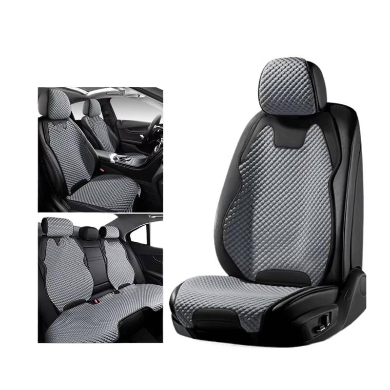 Autositzbezug Autositzbezüge Für Four Seasons, Ultradünner, Kühler, Atmungsaktiver Sitzbezug, Autositzschutz Für Den Innenraum Sitzschoner Auto(GRAY1pc) von LPAKMGAGEL