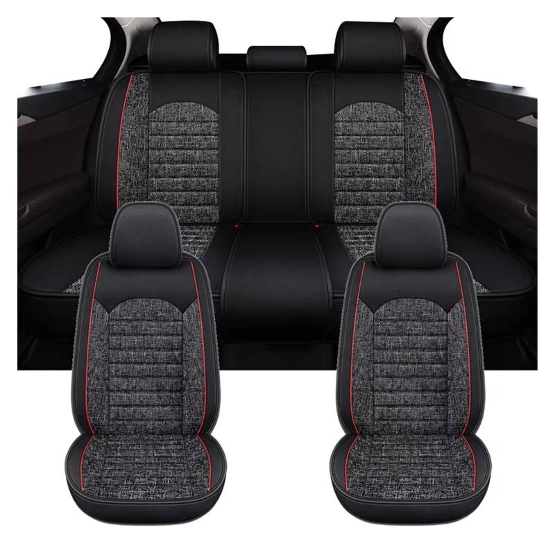 Autositzbezug Autositzbezüge Für Toyota Für Corolla Für Camry. rutschfeste, Atmungsaktive Auto-Innenausstattung Sitzschoner Auto(Full Set-Black) von LPAKMGAGEL
