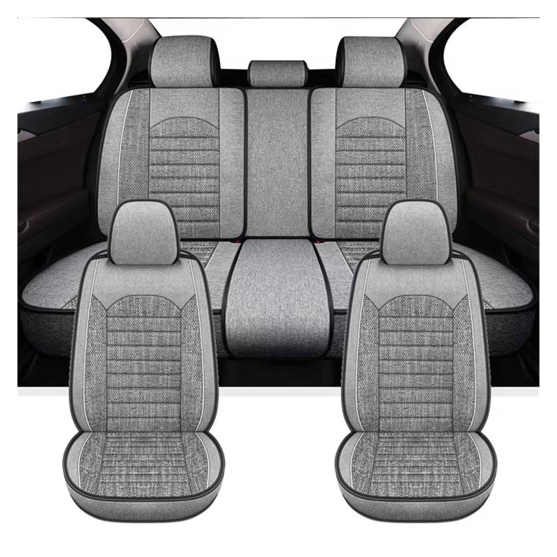 Autositzbezug Autositzbezüge Für Toyota Für Corolla Für Camry. rutschfeste, Atmungsaktive Auto-Innenausstattung Sitzschoner Auto(Full Set-Grey) von LPAKMGAGEL