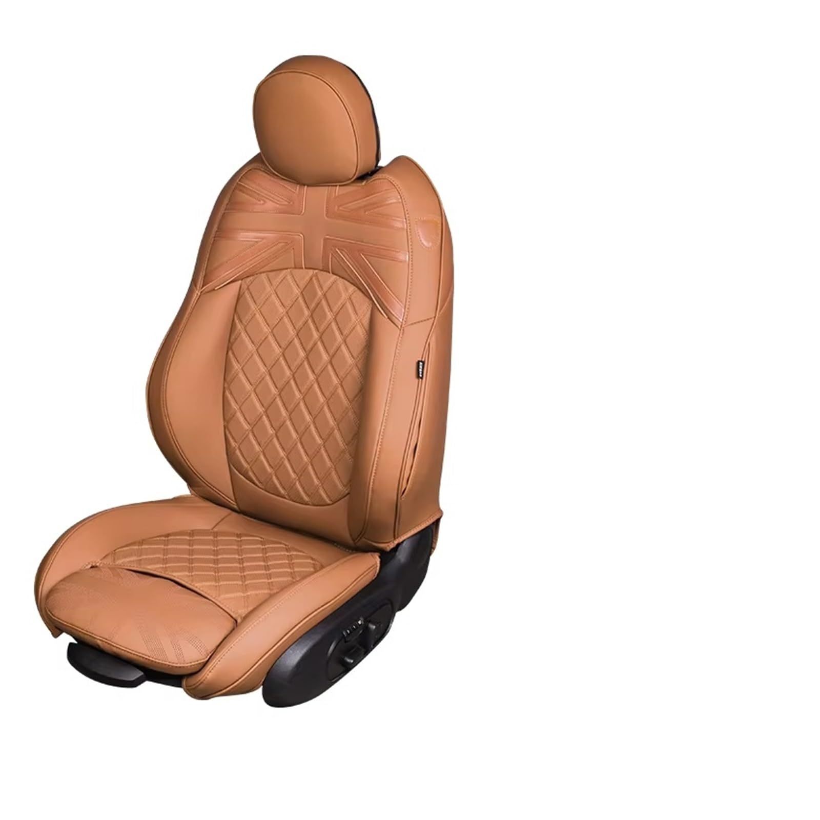 Autositzbezug Autositzbezüge Kissen Schutzpolster Für MINI Für Cooper Für F55 2023-2019 Autositzschutz Innendekoration Sitzschoner Auto(Brown) von LPAKMGAGEL