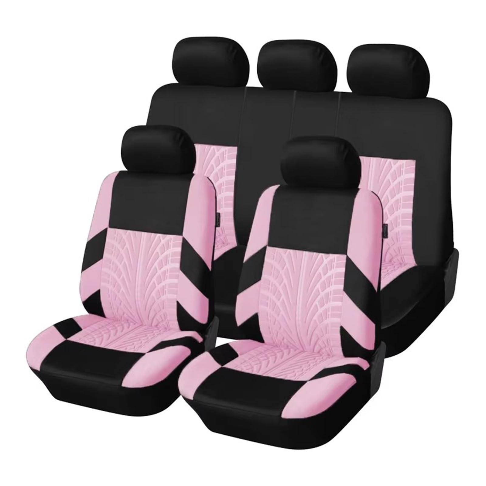 Autositzbezug Autositzbezüge-Set, Schön Und Praktisch, Passend Für Die Meisten Autobezüge, Detaillierte Autositzschutz-Innenausstattung Sitzschoner Auto(Pink-9PCS) von LPAKMGAGEL