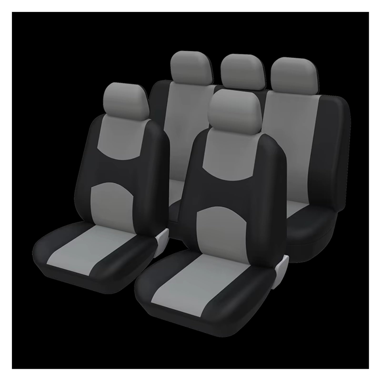 Autositzbezug Autositzbezug, Abnehmbare Kopfstützen-Sitzbezüge, Geeignet Für Die Meisten Autos. Schöne Und Praktische Sitzschoner Sitzschoner Auto(Gray Full Set) von LPAKMGAGEL