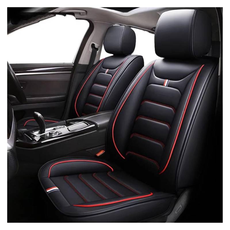 Autositzbezug Autositzbezug, Kratzfest Und Staubdicht, Geeignet Für Die Meisten Autos, Autozubehör, Innenausstattung (1 Sitz) Sitzschoner Auto(Black Red) von LPAKMGAGEL