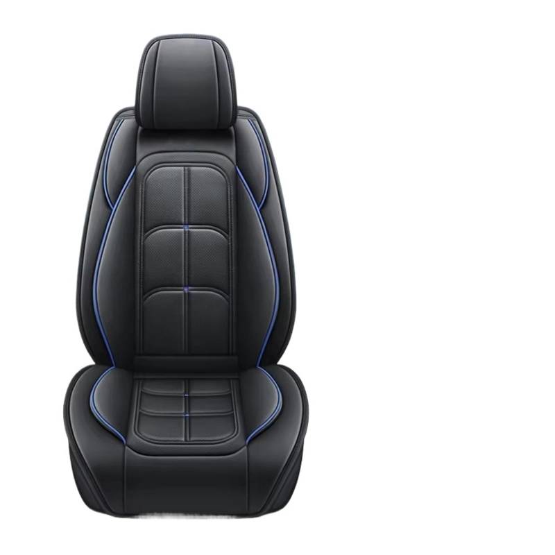 Autositzbezug Autositzbezug, Verschleiß- Und Kratzfest, Auto-Innenausstattung, Passend Für Die Meisten Limousinen-Innenausstattung Sitzschoner Auto(Black Blue- 1 Seats) von LPAKMGAGEL