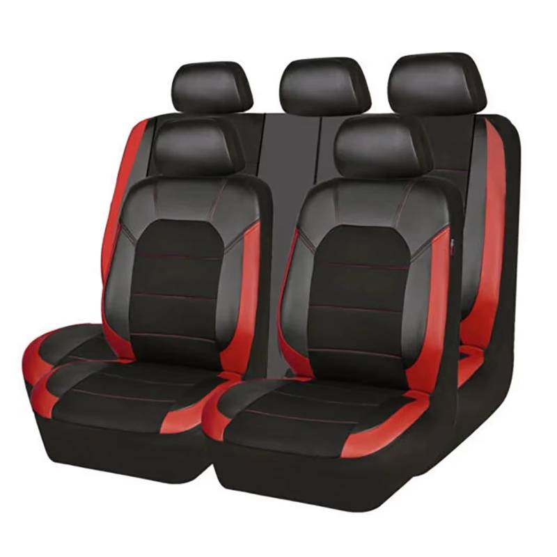 Autositzbezug Autositzbezug, Vier Jahreszeiten Anwendbar, Autositzschutz, Auto-Innendekoration Sitzschoner Auto(Black Red) von LPAKMGAGEL