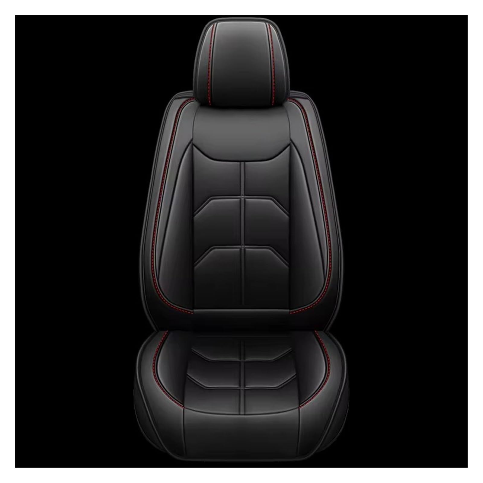 Autositzbezug Autositzbezug Aus PU-Leder Für Focus Für MK2 Innenausstattung Schöne Und Praktische Autositzschoner Sitzschoner Auto(Black) von LPAKMGAGEL