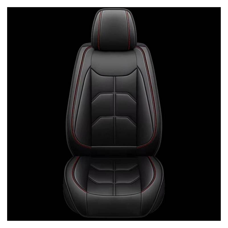 Autositzbezug Autositzbezug Aus PU-Leder Für Focus Für MK2 Innenausstattung Schöne Und Praktische Autositzschoner Sitzschoner Auto(Black) von LPAKMGAGEL