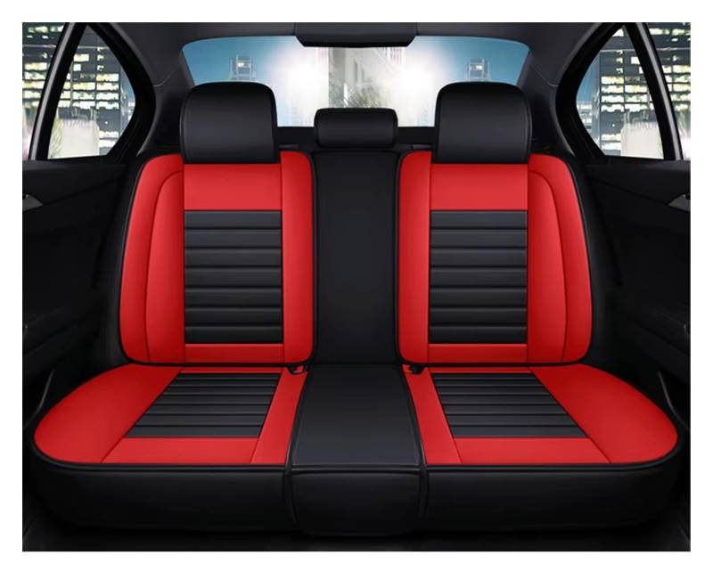 Autositzbezug Autositzbezug Für Civic 2006–2011, Für Accord 2003–2007, Hautfreundlicher Und Atmungsaktiver Autositzschutz Sitzschoner Auto(Rear Seats-Black Red) von LPAKMGAGEL