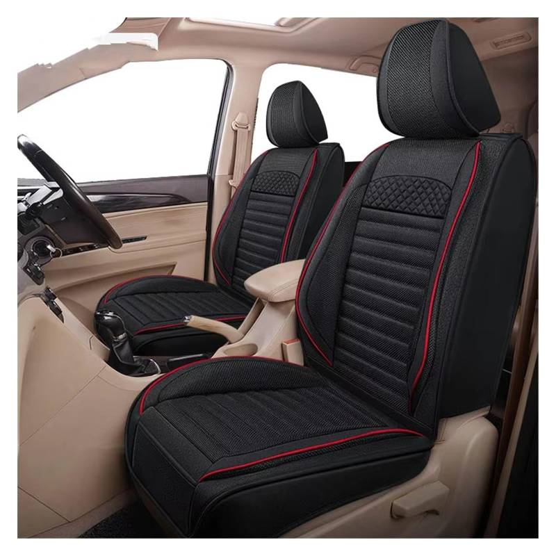 Autositzbezug Autositzbezug Für Toyota Für Prado. Starker Und Langlebiger Auto-Zubehör-Innenraum-Autositzschutz Sitzschoner Auto(Black Red) von LPAKMGAGEL