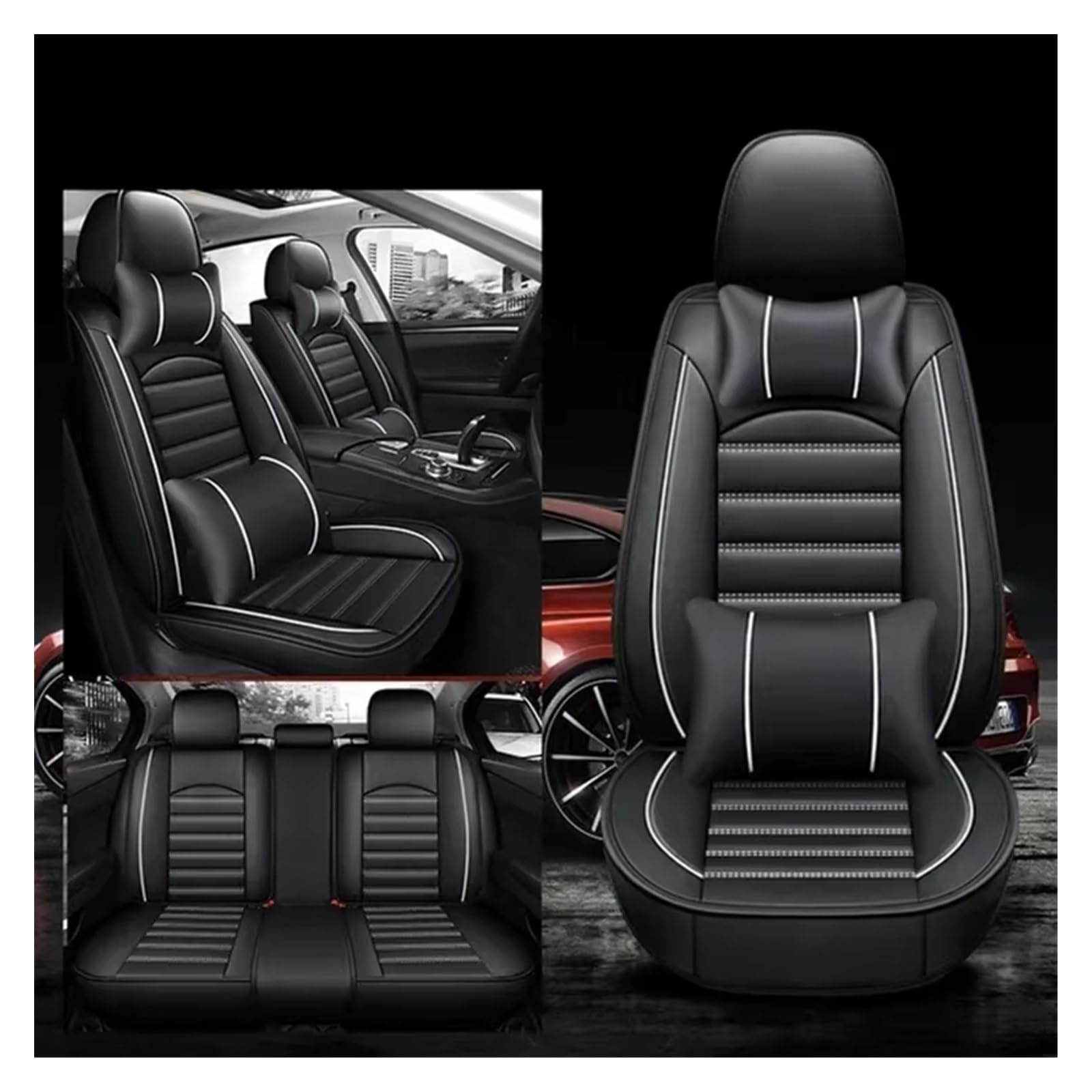 Autositzbezug Autositzbezug Für VW Für CC Für Toureg Für T-ROC Autozubehör Autositzschoner Innenzubehör Sitzschoner Auto(Color10) von LPAKMGAGEL