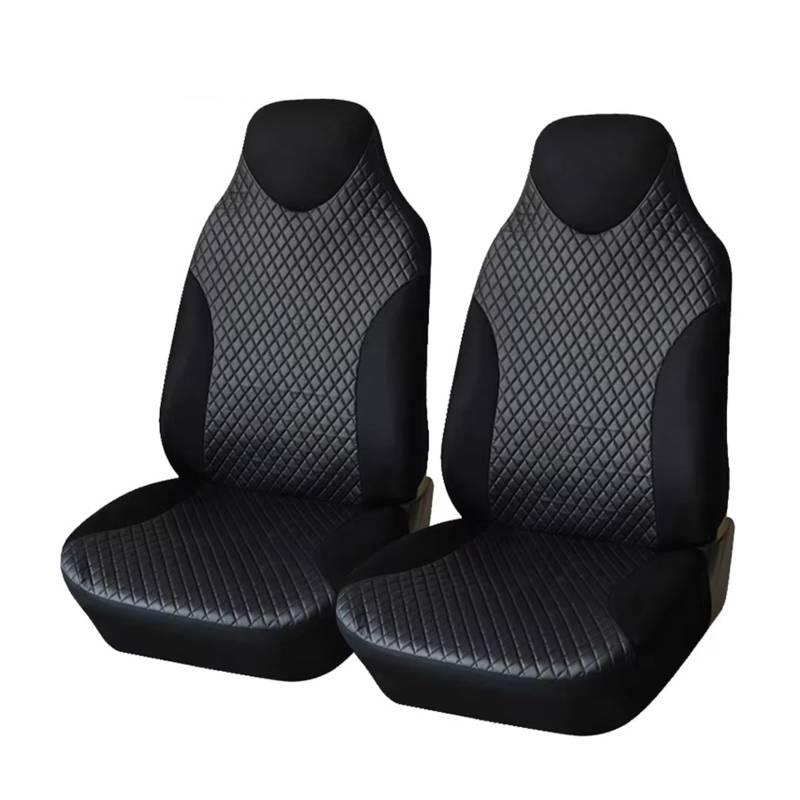 Autositzbezug Kunstleder-Autositzbezüge, Robuster Und Langlebiger Sitzbezug, Schwarz, 2 Stück/Set, Auto-Innendekoration Sitzschoner Auto von LPAKMGAGEL