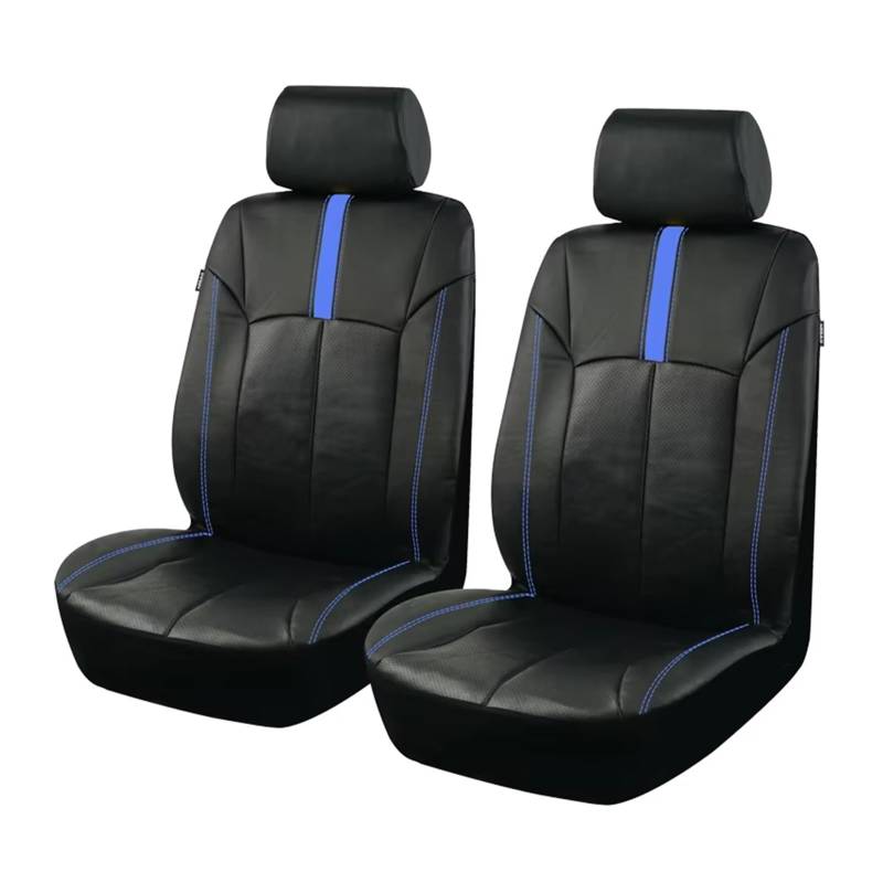 Autositzbezug Leder-Autositzbezüge-Set, Passend Für Die Meisten Autos. Wasserdichter Und Feuchtigkeitsbeständiger Autositzschutz, Zubehör Für Den Innenraum Sitzschoner Auto(Blue 4pcs) von LPAKMGAGEL