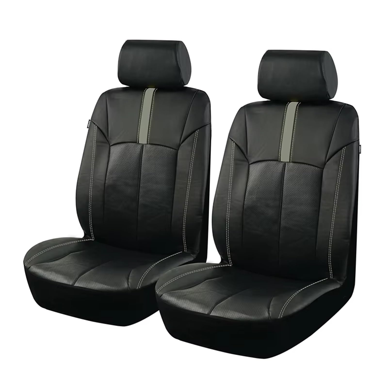 Autositzbezug Leder-Autositzbezüge-Set, Passend Für Die Meisten Autos. Wasserdichter Und Feuchtigkeitsbeständiger Autositzschutz, Zubehör Für Den Innenraum Sitzschoner Auto(Gray 4 pcs) von LPAKMGAGEL