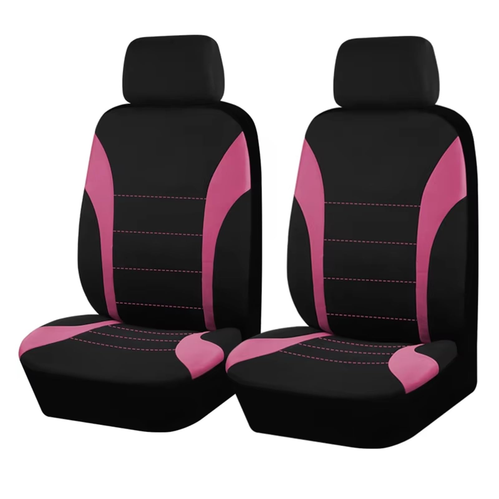 Autositzbezug Polyester-Autositzbezüge, Zubehör, Innensitzbezug Für Auto, Passend Für Die Meisten Autos, Airbag-kompatibel Sitzschoner Auto(Pink 2 Seat) von LPAKMGAGEL
