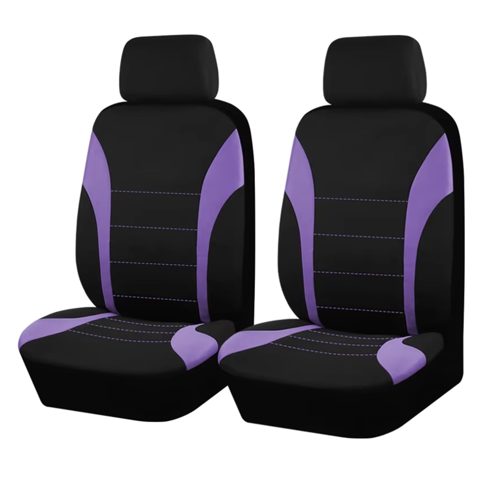 Autositzbezug Polyester-Autositzbezüge, Zubehör, Innensitzbezug Für Auto, Passend Für Die Meisten Autos, Airbag-kompatibel Sitzschoner Auto(Purple 2 Seat) von LPAKMGAGEL