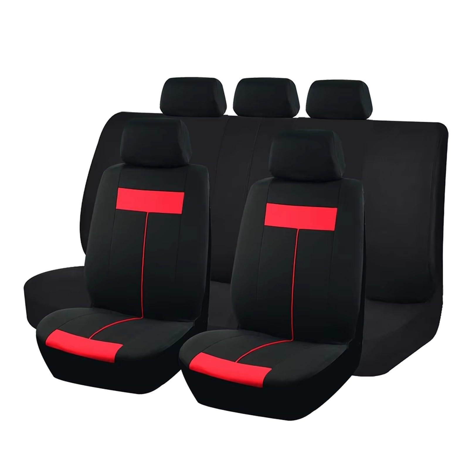 Autositzbezug Sitzbezüge Aus Polyestergewebe Für Den Innenraum Von Autozubehör, Passend Für Die Meisten Autos Sitzschoner Auto(5 Seat Set) von LPAKMGAGEL