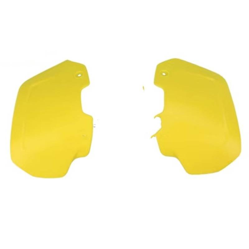 Handschützer 7 Farben Universal Motorrad Handprotektoren Windschutzscheibe Rising Motorrad Handschützer Kunststoff Abdeckung Extension Kit Windschutzscheibe Motorrad-Handschützer(Yellow) von LPAKMGAGEL