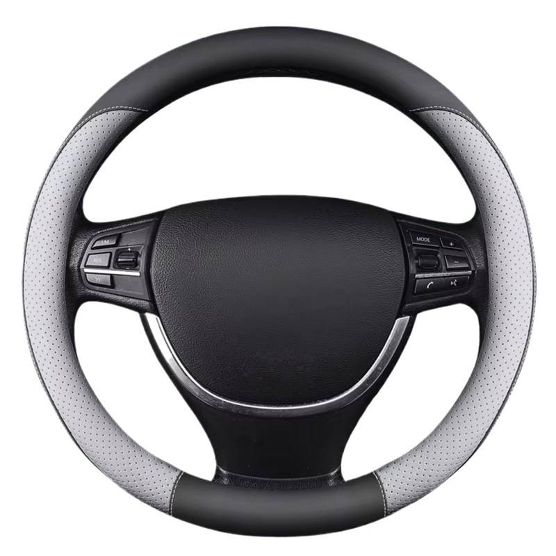 Lenkradhülle 38 cm Typ OD Auto Anti-Rutsch-Lenkradabdeckung Universelle Auto-Lenkrad-Schutzabdeckung Lenkrad Abdeckung(Type O Black Gray) von LPAKMGAGEL