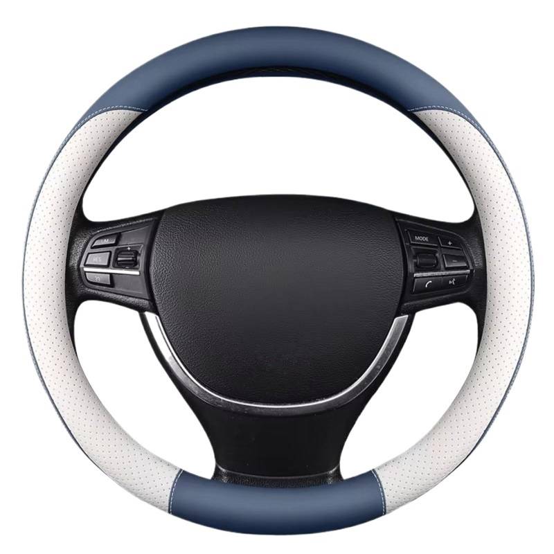 Lenkradhülle 38 cm Typ OD Auto Anti-Rutsch-Lenkradabdeckung Universelle Auto-Lenkrad-Schutzabdeckung Lenkrad Abdeckung(Type O Blue White) von LPAKMGAGEL