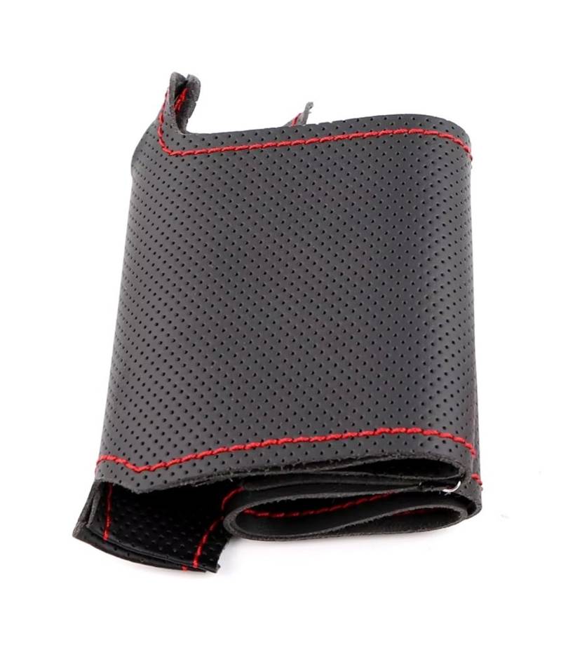 Lenkradhülle Für Civic Für Alte Für Civic 2006-2011 Schwarz Leder Geflecht Für Lenkrad Auto Lenkrad Abdeckung Lenkrad Abdeckung(Red Thread) von LPAKMGAGEL