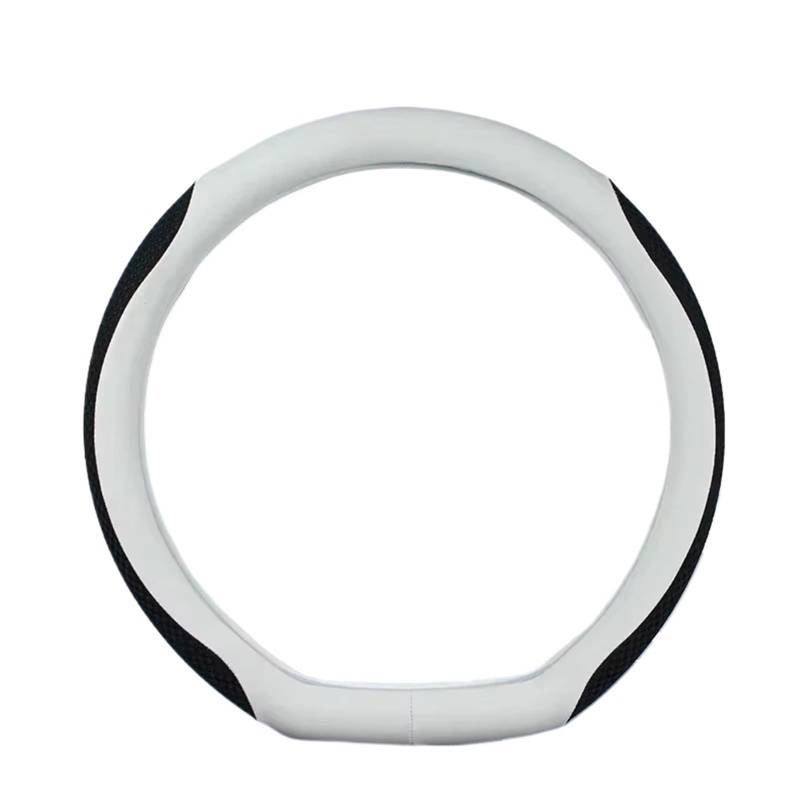Lenkradhülle Für Tesla Für Highland Auto Lenkrad Abdeckung Lenkung Ersatz Schützen Abdeckung Shell Auto Zubehör Lenkrad Abdeckung(White Knurling) von LPAKMGAGEL