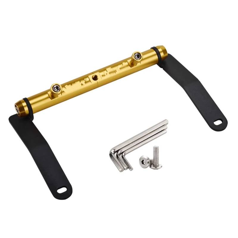 Motorrad-Handyhalter Für SYM Für MAXSYM 400 2021 2022 Motorrad GPS Navigation Halterung Handy Halter Fahren Recorder Stehen Unterstützung GPS Navigation Bracket(Gold) von LPAKMGAGEL