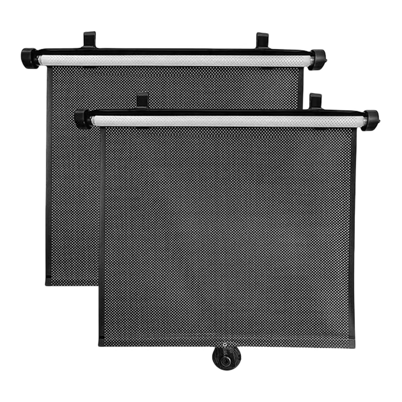 Sonnenschutz Auto Auto-Sonnenschutz Für Seitenfenster, Druckknopf Für Aufrollen, Wärmeisolierender Seitenfenstervorhang, Einziehbarer Sonnenschutzrollo Fürs Auto Autofenster Sonnenschutz von LPAKMGAGEL